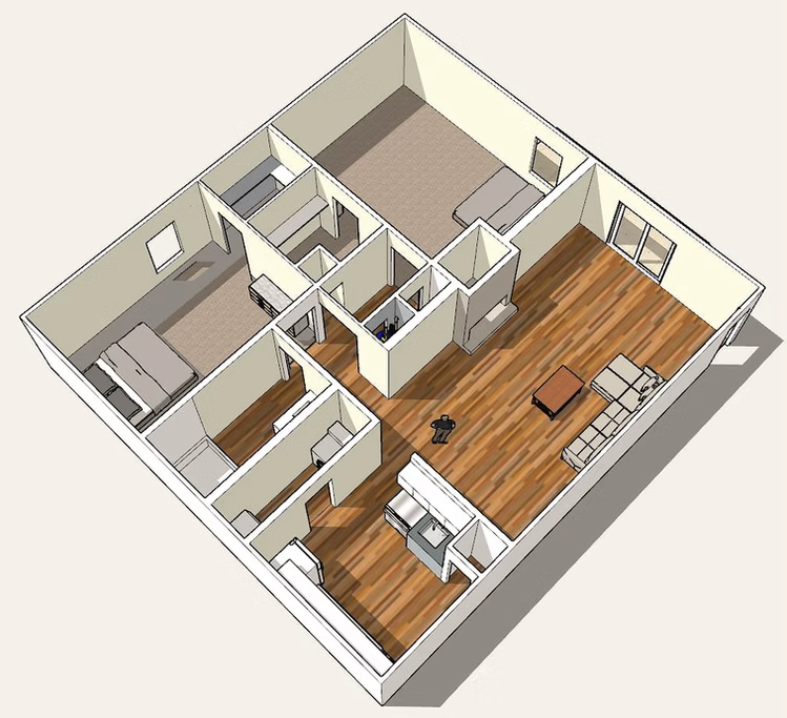 2 Bedroom Plan